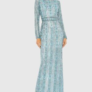 Light blue Mac Duggal dress size 16 Ladies